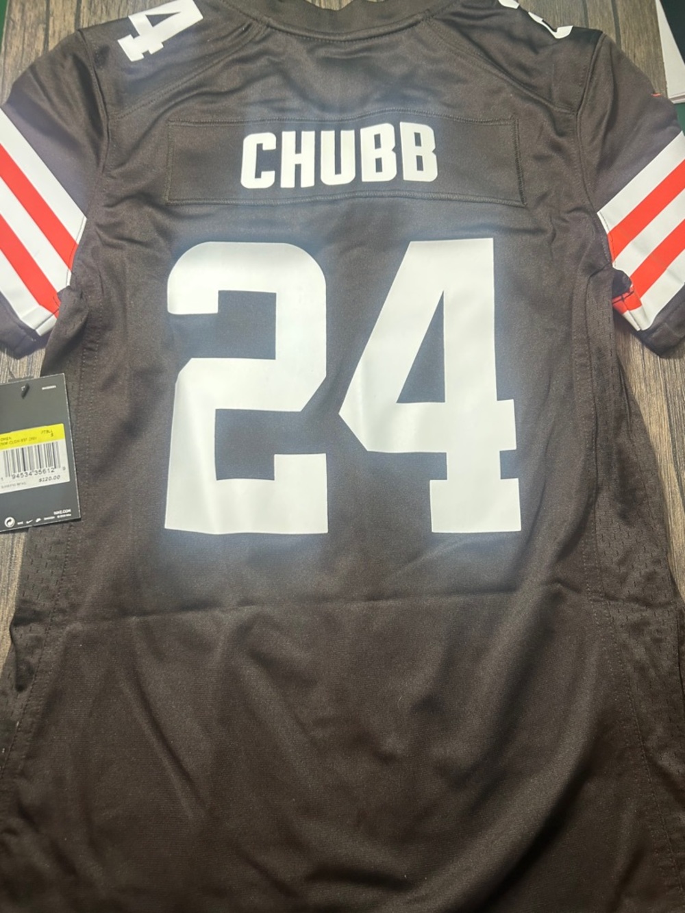 NIKE CLEVELAND BROWNS NICK CHUBB Women's JERSEY Sz Small New w tags